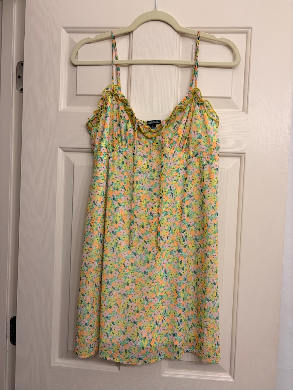 wild fable Yellow Floral Slip Dress